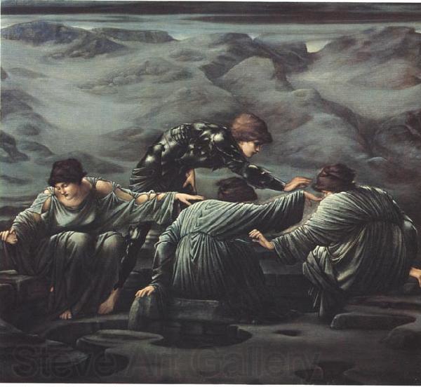 Edward Burne-Jones Perseus and the Graiae Edward Burne-Jones, Germany oil painting art